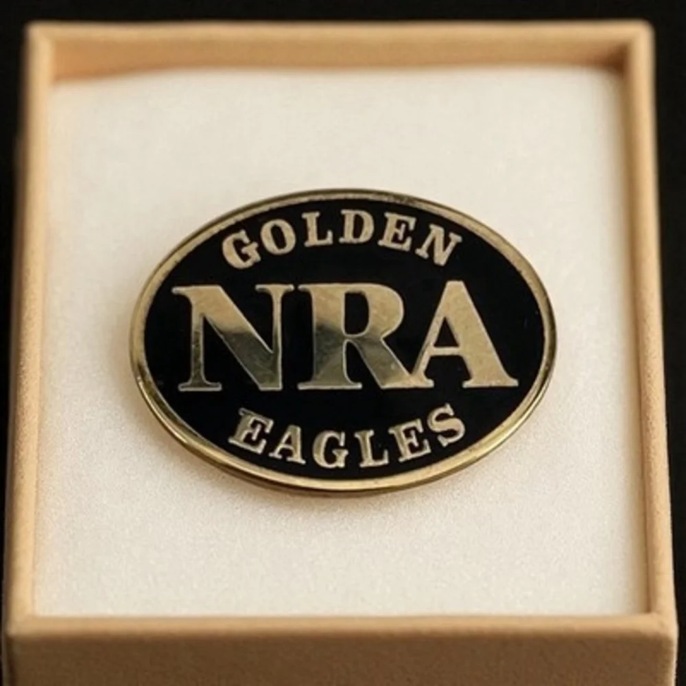 NRA Golden Eagles Pin National Rifle Association Vintage Very Good Condition